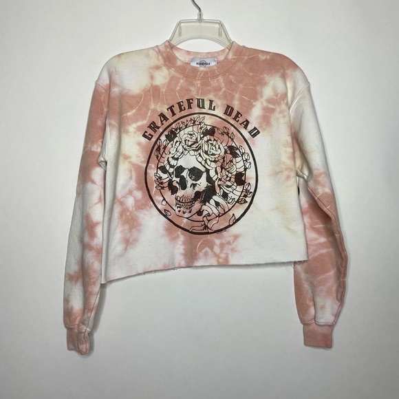 Soul Cycle Grateful Dead Tie Dye Crop Sweatshirt - Picture 3 of 10